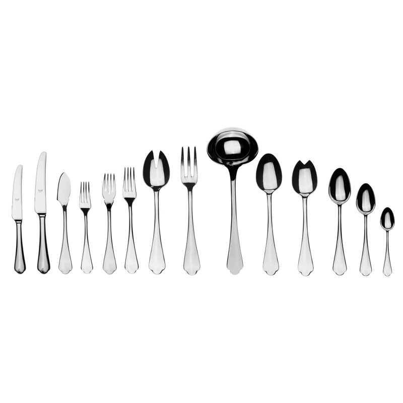 Ensemble de couverts Dolce Vita - 113 pièces - Acier inoxydable, Argent argent
