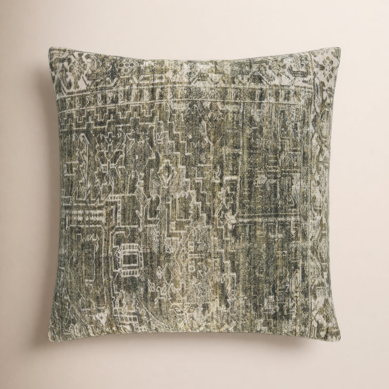 Galey Alix X Livabliss Toole Accent Pillow, Green, 20"H x 20"W, Polyester