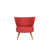 Carreaux de polyester rouge est en rupture de stock