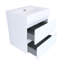 24,00 po X P 18,10 po P 25,20 po Meuble-lavabo mural simple H avec comptoir blanc-352119992
