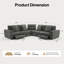Canapé d'angle modulaire inclinable électrique haut de gamme COLAMY AUREN, tissu ultra-résistant à l'usure, canapé de salon pour cinéma maison-132427180