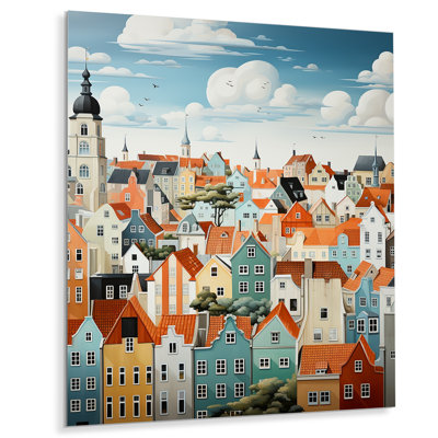 " Denmark Scarlet Roofs Collage IV "