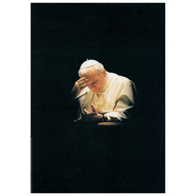Giovanni Paolo II-Papa - No Frame Rectangle Memorabilia on Wood