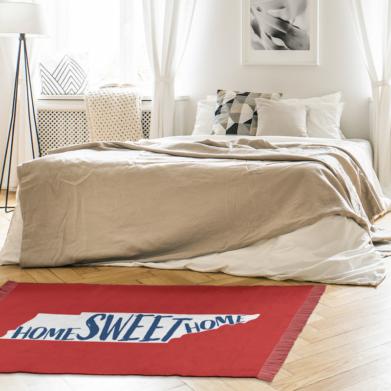 Tapis tommato / bleu Home Sweet Tennessee