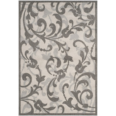 Ammundsen Floral Ivory/Gray Area Rug