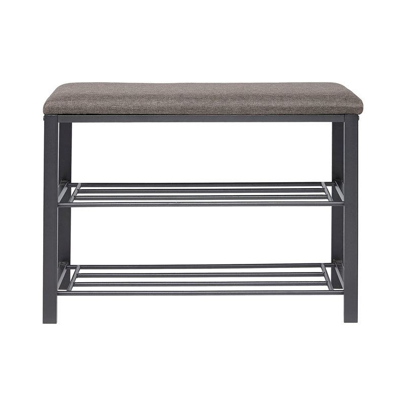 8 Pair Shoe Storage Bench, Brown