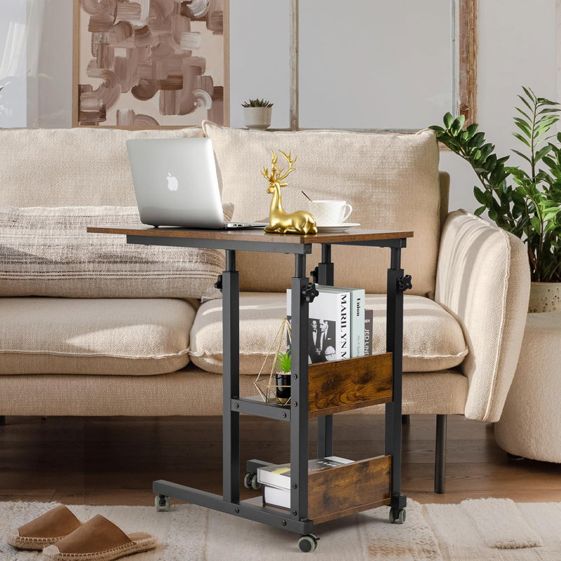 Table de bout Mickles, Brun rustique