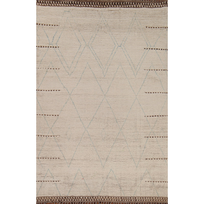 Tapis oriental marocain en laine 8 x 11