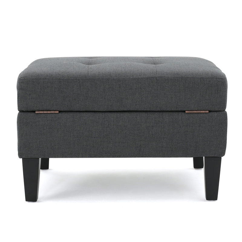 OTTOMAN DE RANGEMENT, Gris foncé