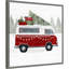 «Yuletide Camper IV» par Victoria Barnes, reproduction d'art sur toile encadrée