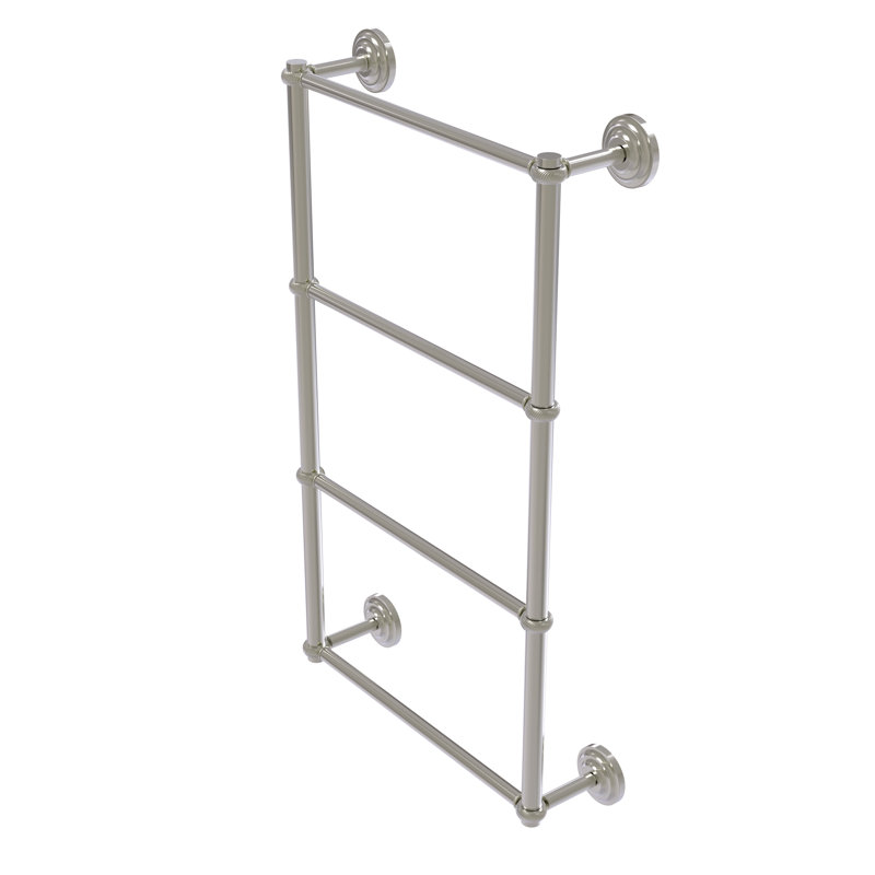 Porte-serviettes mural Leamore, Nickel satiné, H 36 po x l 34 po x P 5,3 po