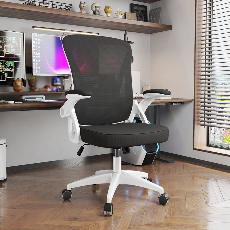 Ergonomic Mesh Office Chair, White/Black