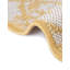 Tapis intérieur / extérieur jaune en polypropylène tissé à la machine 9 pi 10 po x 13 pi Broux-1349847807
