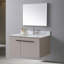 Dessus de meuble-lavabo en pierre Montary de 37 po avec lavabo rectangulaire encastré en céramique et trou de robinet simple Montary