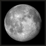 Lunar View 1' Framed Graphic Art Print on Glass