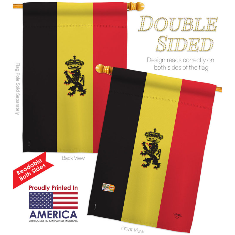 Drapeau de maison en polyester 2 côtés 3 pi 3 po x 2 pi 2 po