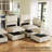 Velvet & Wide Short Plush 2-Seat Sofa With Removable Cushions And Detachable Cover-36522923