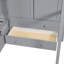Lit superposé simple avec tiroirs, garde-robe, tablettes de rangement et lit hydraulique-1405104953