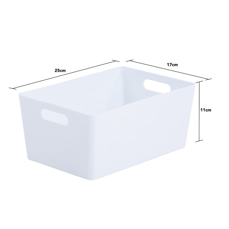 Wham Studio Basket 4.02 Rectangular Pack of 5 Ice White