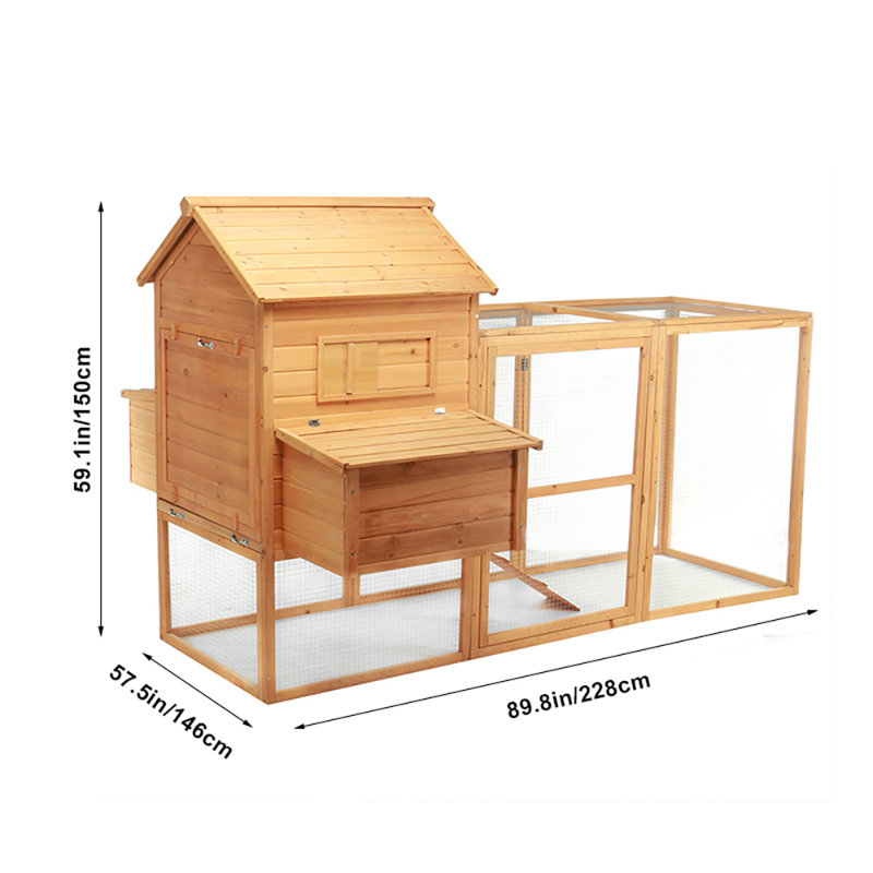 Chicken Coop with Chicken Run