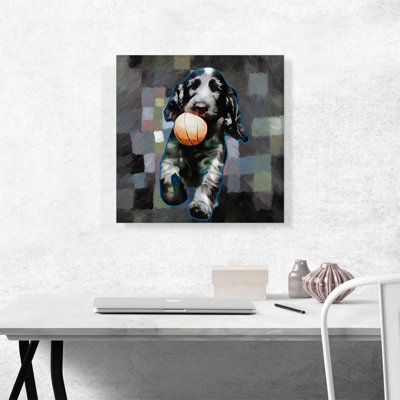 «English Cocker Spaniel Dog Breed Puppy», reproduction d'art sur toile tendue
