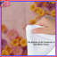 Édredon orange et fleurs roses-129137740