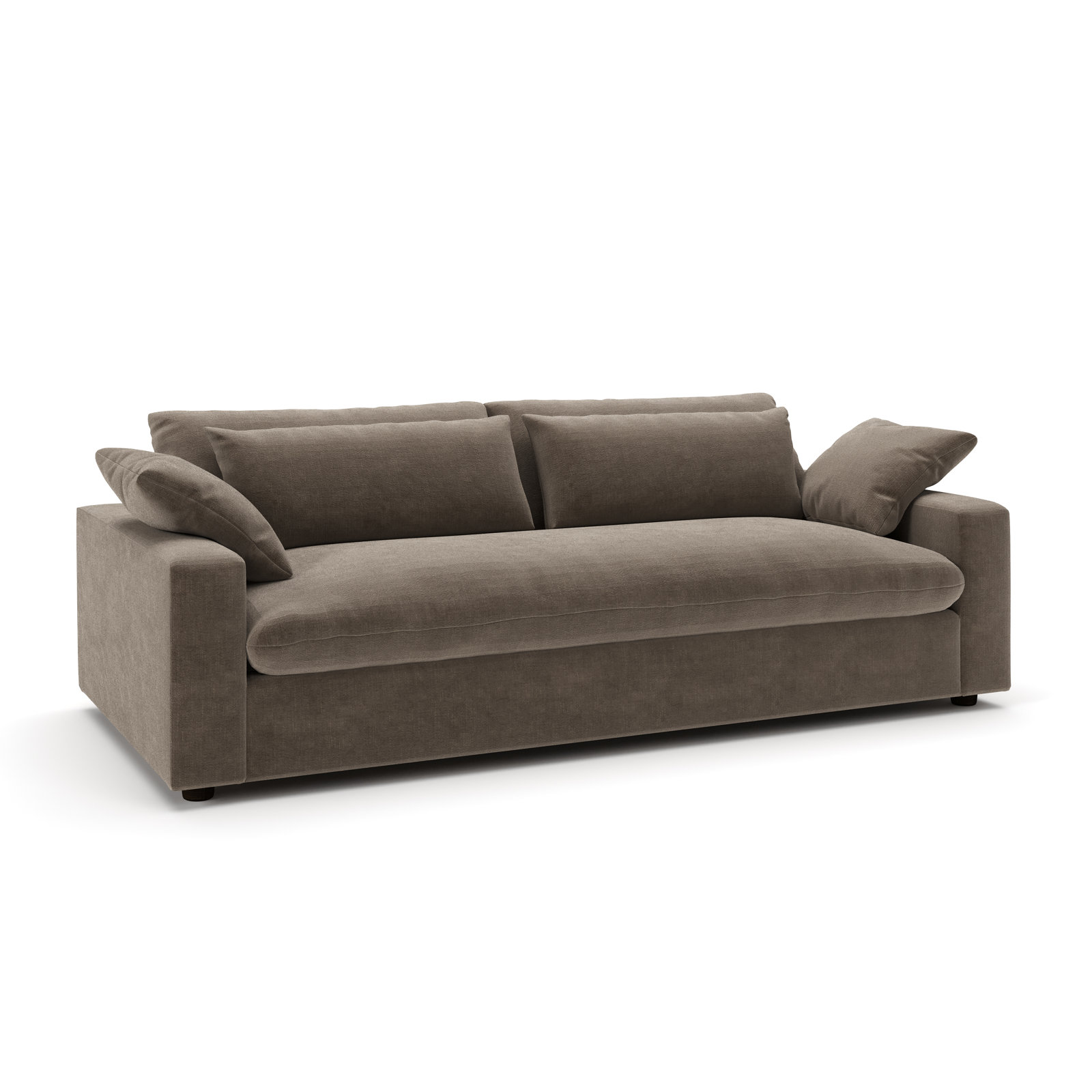Remy 90'' Upholstered Sofa, Andrew Driftwood