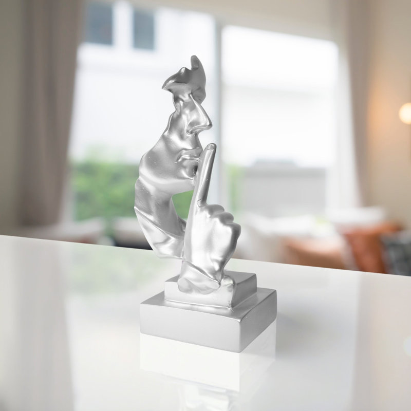 Fidler People Statue, Silver