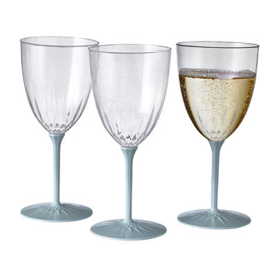 Damariye 9 oz. Verre à vin en plastique polypropylène