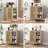 Yinn Sideboard Buffet Kitchen Storage Cabinet with Rattan Decorated Doors-1399013932
