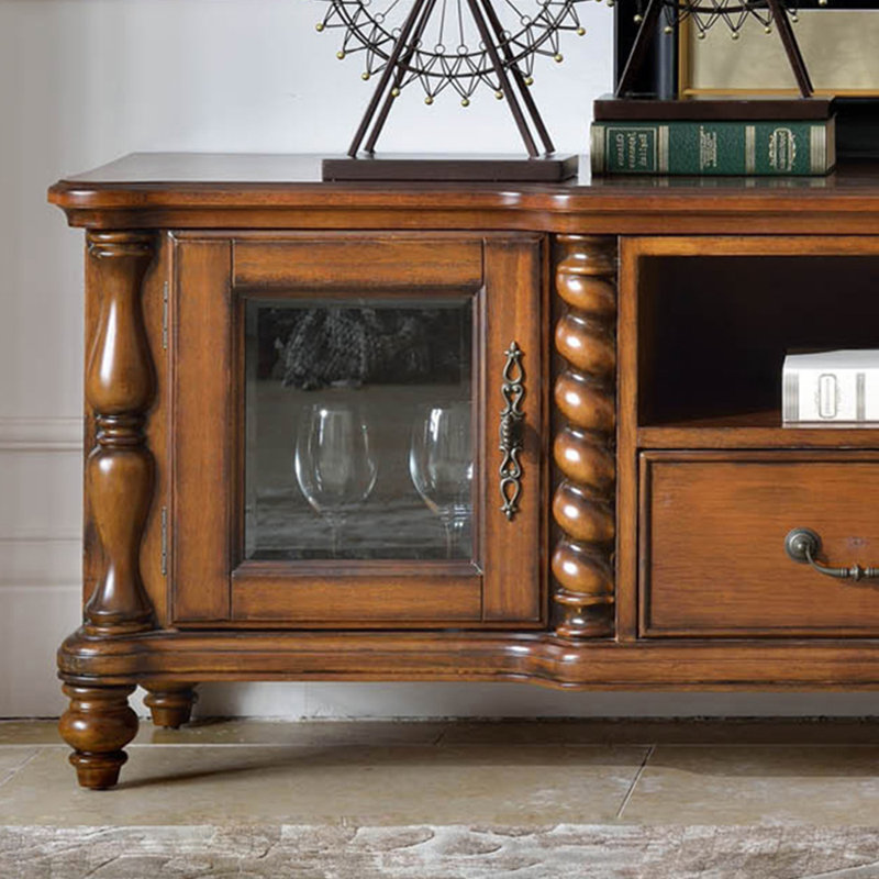 Meuble télé de salon de style américain classique, 86.61''