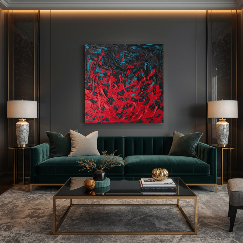 «Neo Expressionism 10», art mural sur toile, H 8 po x l 8 po