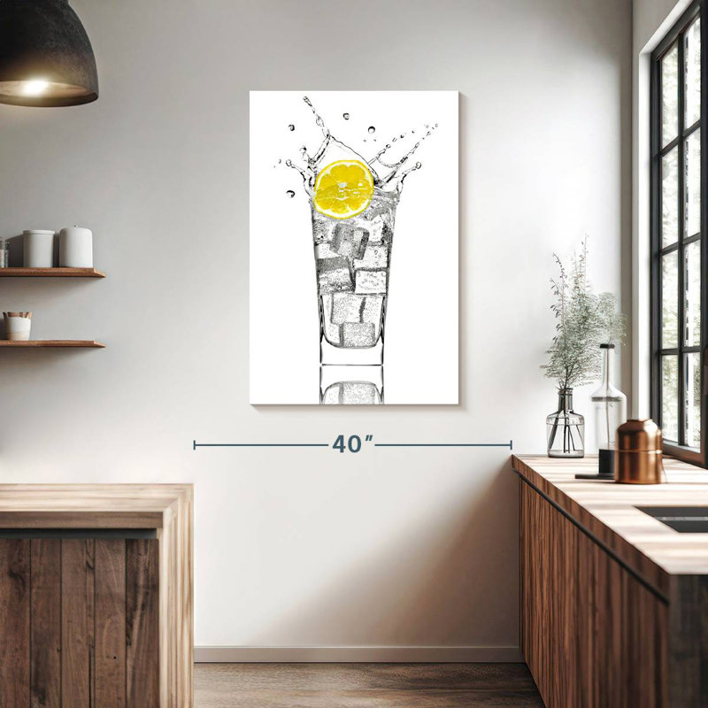 Yarlin Lemon Soda Water, 39" H x 26" W