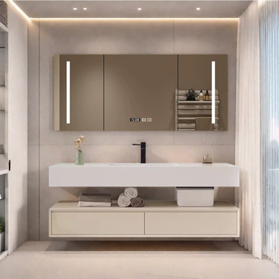 Simple design bathroom cabinet