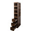 Vitrine de rangement moderne à 3 tiroirs et 4 tablettes H 72,3 po Modern-765861057
