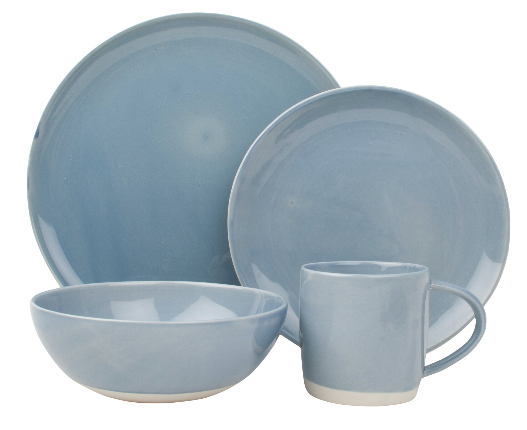 Canvas Home Shell Bisque Porcelain China Dinnerware Set