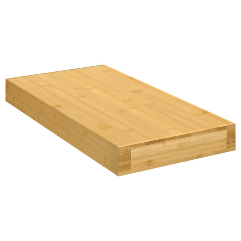 Tablette flottante Himmelmann, 0.6" H x 39.4" W x 7.9" D, Bambou