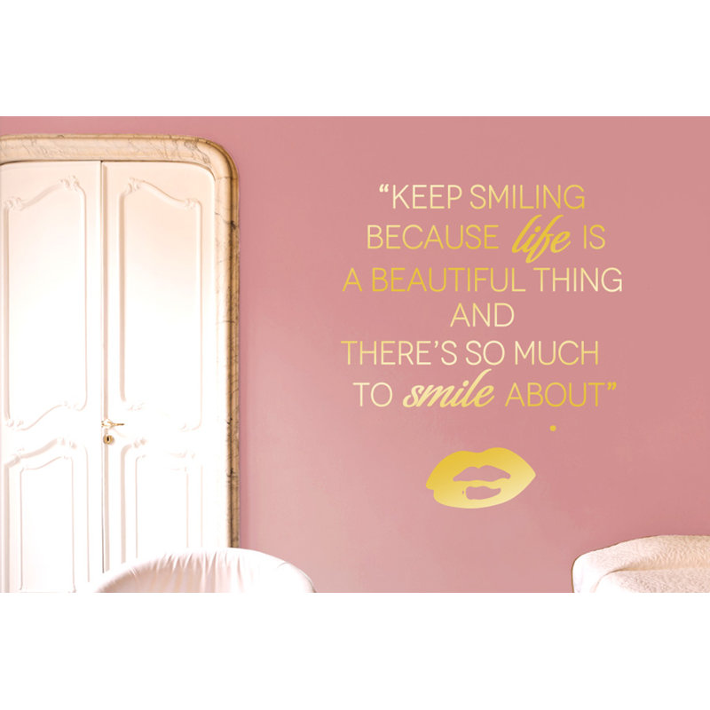 Wall Decal, Shiny Gold, Large