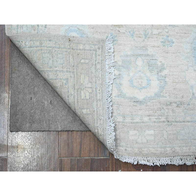 Tapis oriental gris en laine noué à la main 2 pi 9 po x 5 pi 6 po Aryana Peshawar 249A9A96C199441A9066E62EA51E4A6E