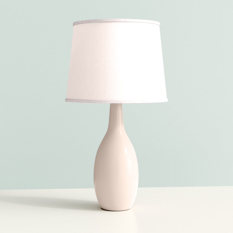 Abdiasis Ceramic Table Lamp, White
