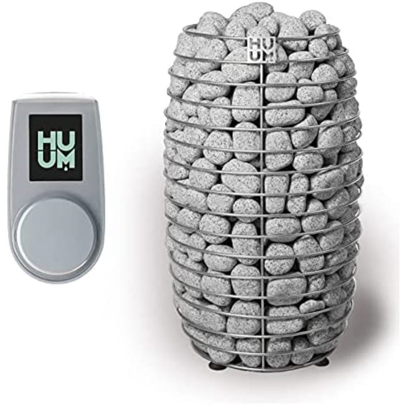 Mini chauffe-sauna de 6 000 kW avec commande WiFi UKU de Huive Hive (pierres de sauna incluses), Bleu