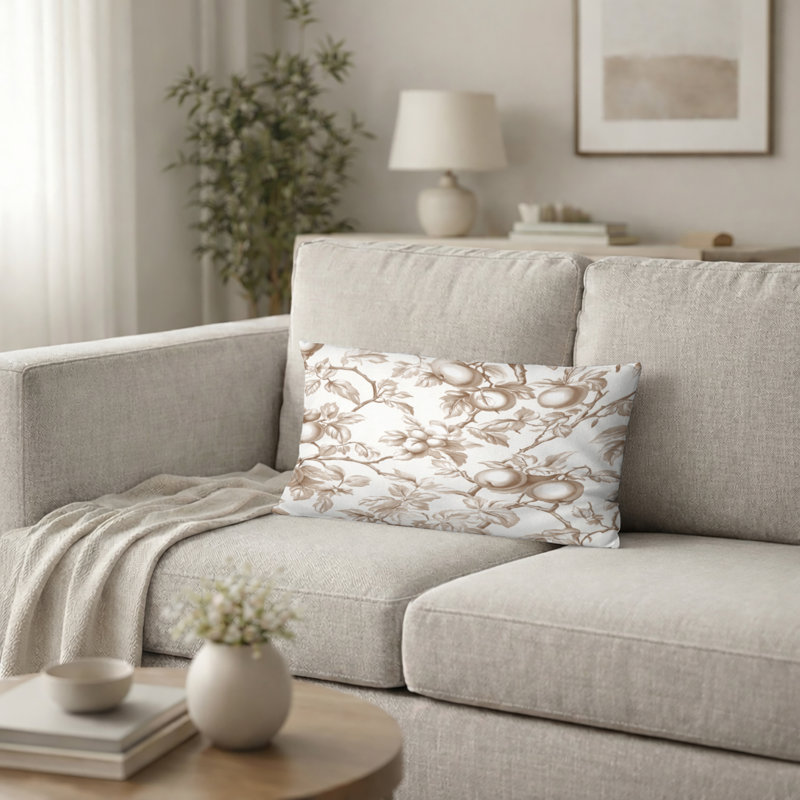 Coussin French Country - Coussin Brown Orchard, H 12 po x l 20 po