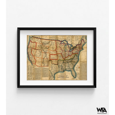 États-Unis pendant la période de la guerre civile 1863, impression d'affiche de la guerre de Sécession, carte de l'histoire des États-Unis, décoration murale de la guerre, cadeau de l'histoire, décor de classe de professeur d'histoire