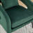 Upholstered Open Back Accent Chair  With Metal Legs Set Of 2(Without Table)-832928407