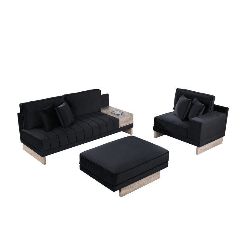 Canapé modulaire réversible: velours, rangement, hublots, canapé modulaire à 4 velours