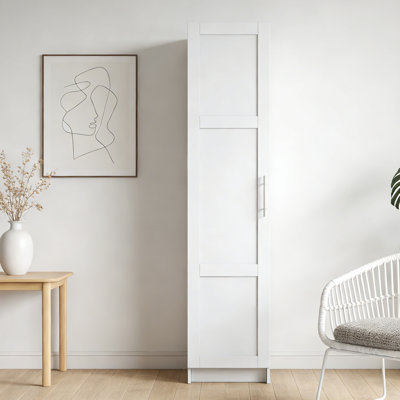 70.87" White Stackable Wall Mounted Storage Cabinet, 15.75"X15.75"