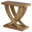 Table de bout de style campagnard 23,6 po avec support en queue de poisson, table d'appoint étroite pour le salon ou la chambre à coucher, table de chevet rustique pour les petits espaces, assemblage facile - brun rétro