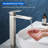 Bathroom Faucet Vessel Sink Faucet Tall Bathroom Sink Faucet with Pop-Up Drain 12.4 Inch Waterfall Faucet Single Handle Faucet for Bathroom Sink 1 Hole Vanity Faucet-107667579