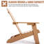 Chaise Adirondack en plastique Angadreme