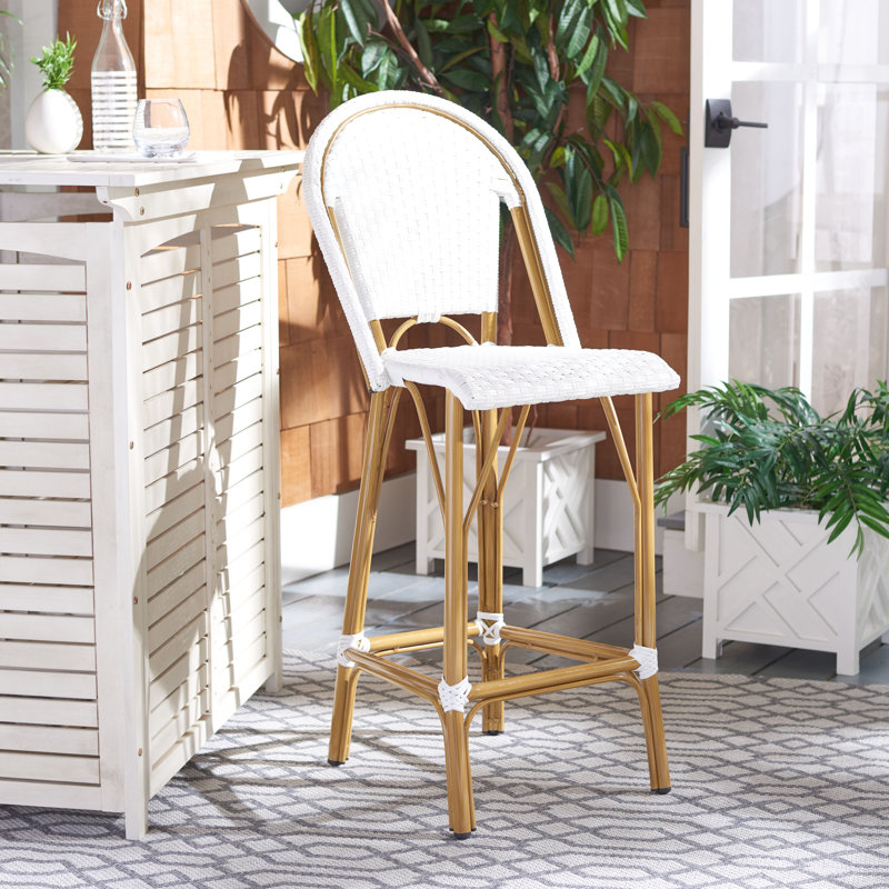 Tabouret de bar Elle, Blanc